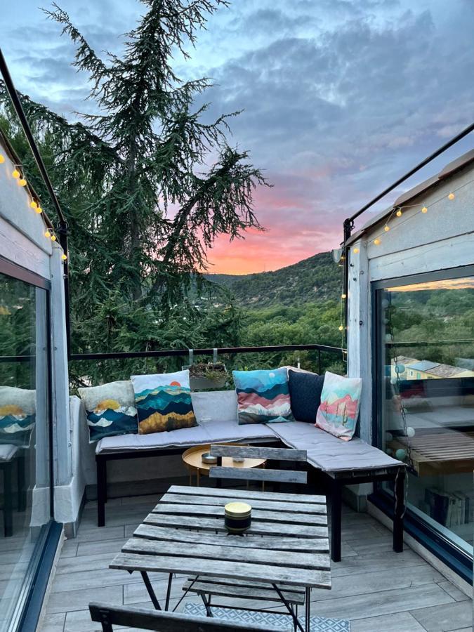 Appartement Sur Les Toits, Tres Jolie Vue Provence Greoux-les-Bains ภายนอก รูปภาพ