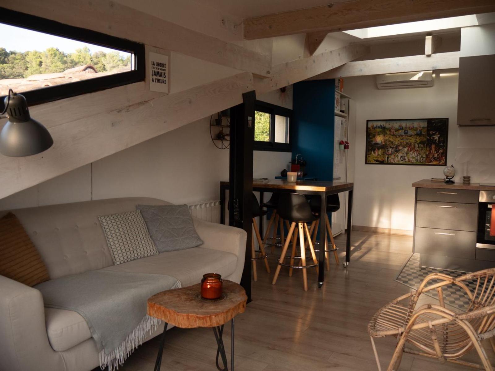 Appartement Sur Les Toits, Tres Jolie Vue Provence Greoux-les-Bains ภายนอก รูปภาพ